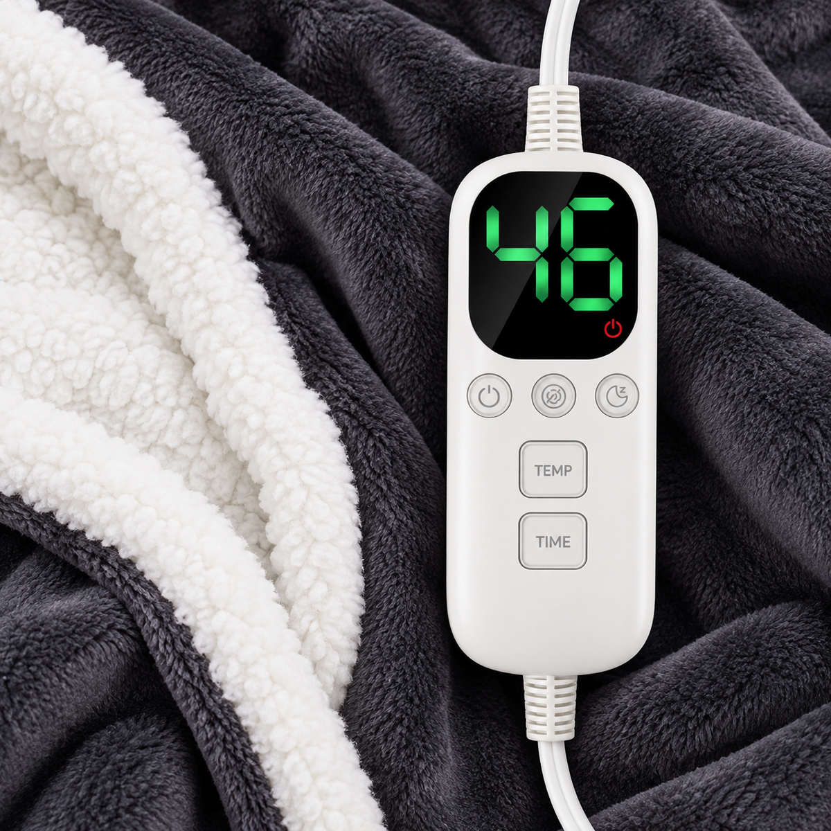 Wearable Heated Blanket with Sleeves
