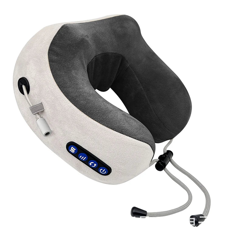 Electric Neck Massager with Heat and Vibration