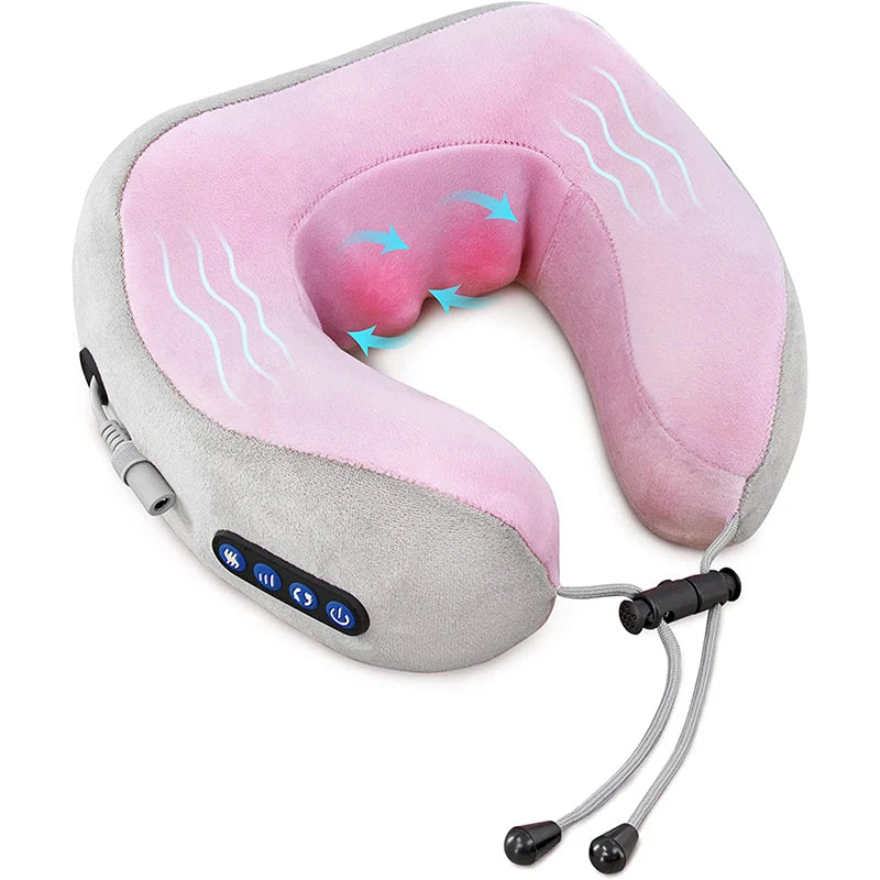 Electric Neck Massager with Heat and Vibration