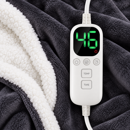 Wearable Heated Blanket with Sleeves
